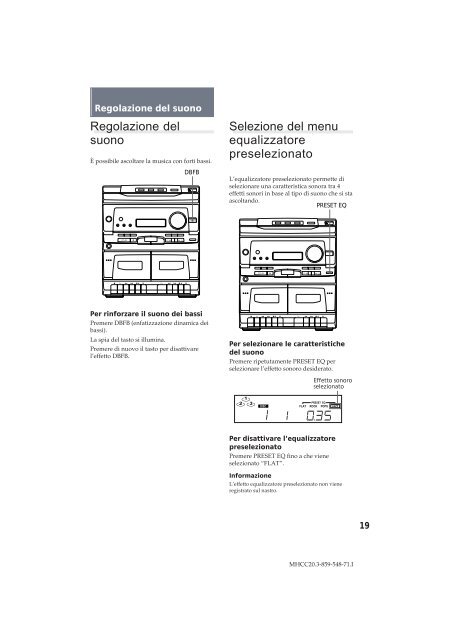 Sony MHC-C20 - MHC-C20 Istruzioni per l'uso Olandese