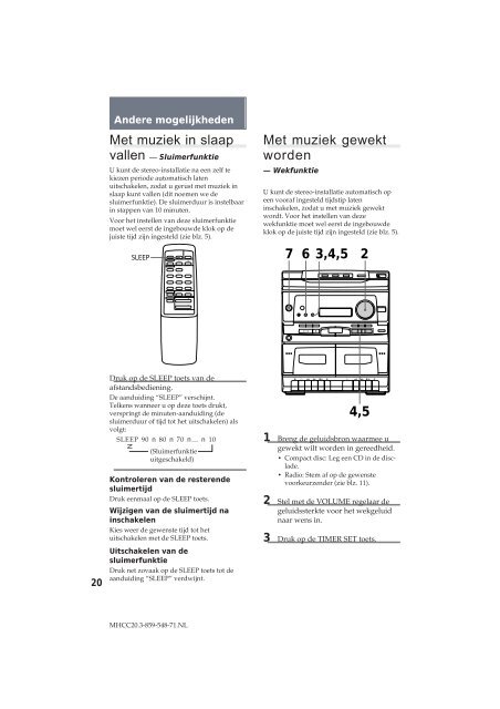 Sony MHC-C20 - MHC-C20 Istruzioni per l'uso Italiano