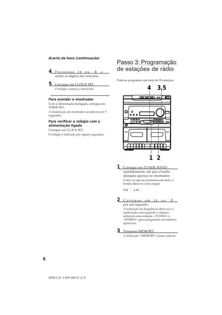 Sony MHC-C20 - MHC-C20 Istruzioni per l'uso Francese