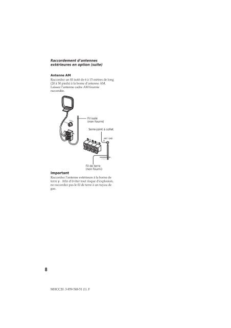 Sony MHC-C20 - MHC-C20 Istruzioni per l'uso Francese
