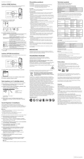 Sony ICD-PX470 - ICD-PX470 Consignes d&rsquo;utilisation Letton