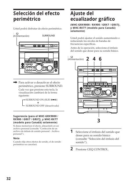 Sony MHC-R500 - MHC-R500 Consignes d&rsquo;utilisation Espagnol