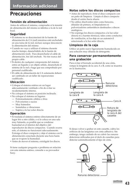 Sony MHC-R500 - MHC-R500 Consignes d&rsquo;utilisation Espagnol