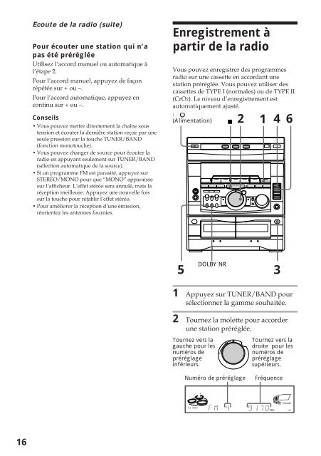 Sony MHC-R500 - MHC-R500 Consignes d&rsquo;utilisation Fran&ccedil;ais