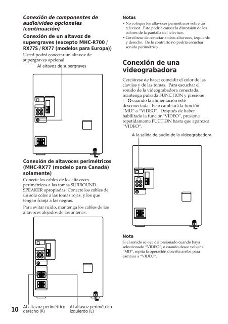 Sony MHC-R500 - MHC-R500 Consignes d&rsquo;utilisation Fran&ccedil;ais