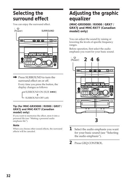 Sony MHC-R500 - MHC-R500 Consignes d&rsquo;utilisation Anglais