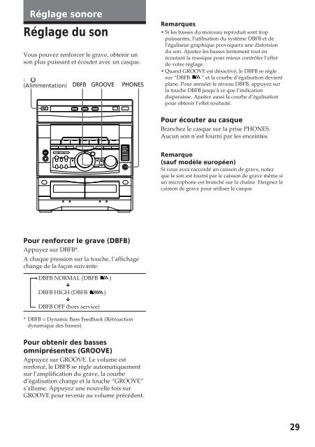 Sony MHC-R500 - MHC-R500 Consignes d&rsquo;utilisation Fran&ccedil;ais