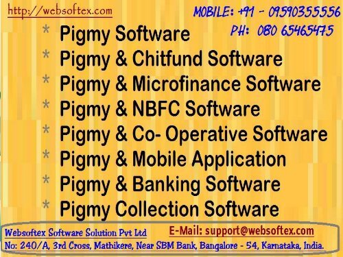 Pigmy Deposit Interest Calculator, Nidhi Bank, Daily Collection, EMI Collection Software, Pigmy Solution