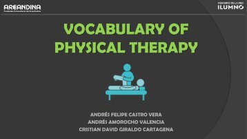 VOCABULARY OF PHYSICAL THERAPY