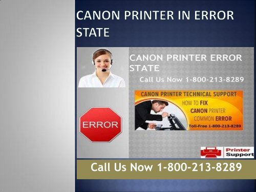 1-800-213-8289 Canon Printer Error State