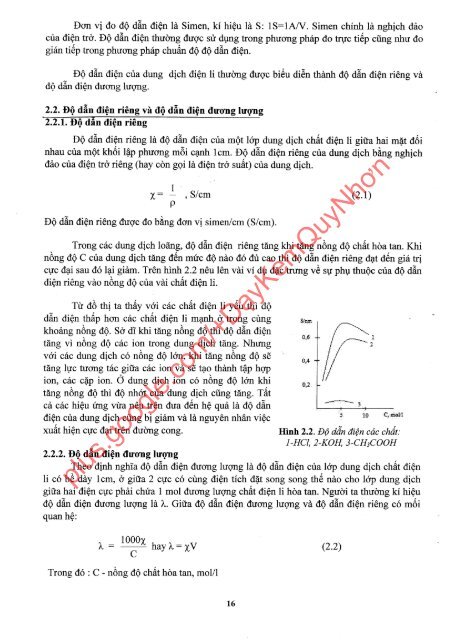 BÀI GIẢNG PHÂN TÍCH ĐIỆN HÓA DÙNG CHO SINH VIÊN CHUYÊN HÓA ĐẠI HỌC ĐÀ NẴNG LÊ THỊ MÙI (SCANNED VERSION)