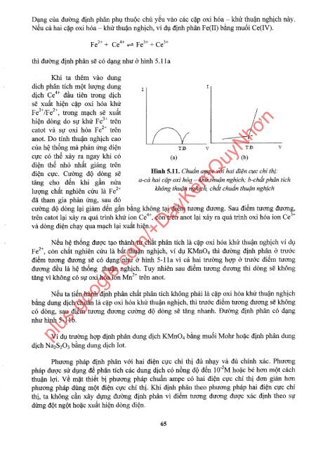 BÀI GIẢNG PHÂN TÍCH ĐIỆN HÓA DÙNG CHO SINH VIÊN CHUYÊN HÓA ĐẠI HỌC ĐÀ NẴNG LÊ THỊ MÙI (SCANNED VERSION)