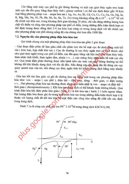 BÀI GIẢNG PHÂN TÍCH ĐIỆN HÓA DÙNG CHO SINH VIÊN CHUYÊN HÓA ĐẠI HỌC ĐÀ NẴNG LÊ THỊ MÙI (SCANNED VERSION)