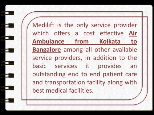 Avail Medilift Air Ambulance Kolkata to Chennai in Medical Emergency