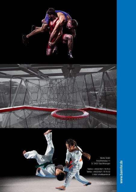 SPORTKATALOG für Bouldern, Boxen, Budo, Leichtathletikm Prallschutz, Ringen