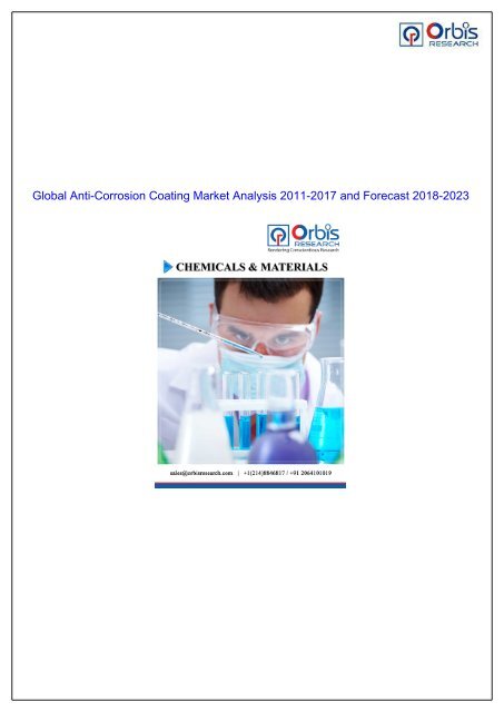 Anti-Corrosion Coating Market to Partake Significant Development During 2018 - 2023