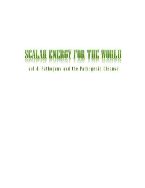 Scalar Energy for the World  vol4