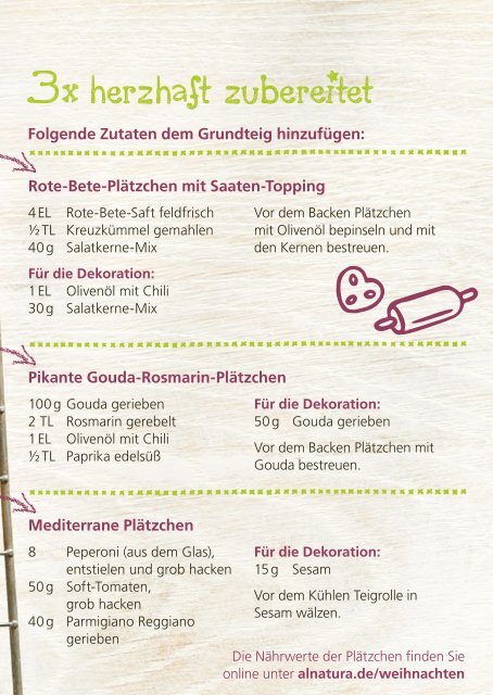 Alnatura Weihnachtsrezepte