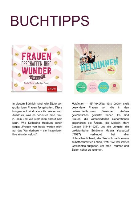 SHE works! Magazin #Frauen #Wirtschaft #Karriere - Motivation statt Novemberblues