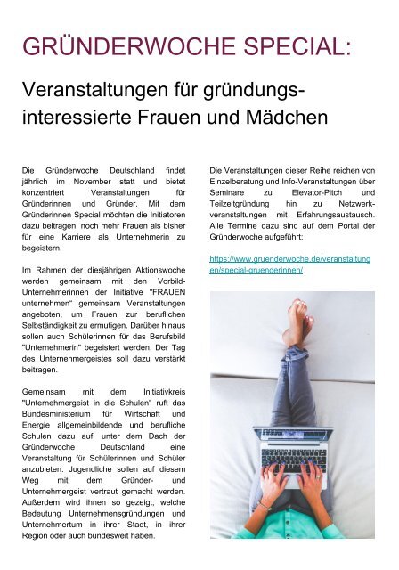 SHE works! Magazin #Frauen #Wirtschaft #Karriere - Motivation statt Novemberblues