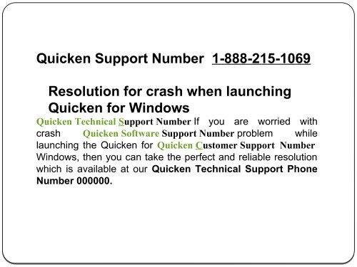 Quicken_Support_Number_1-888-215-1069