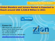 Global Blenders and Juicers Market, 2015 – 2021
