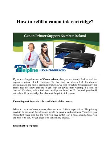How to refill a canon ink cartridge