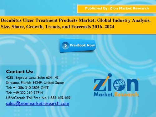 Decubitus Ulcer Treatment Products Market