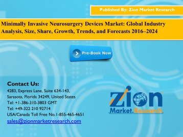 Minimally Invasive Neurosurgery Devices Market