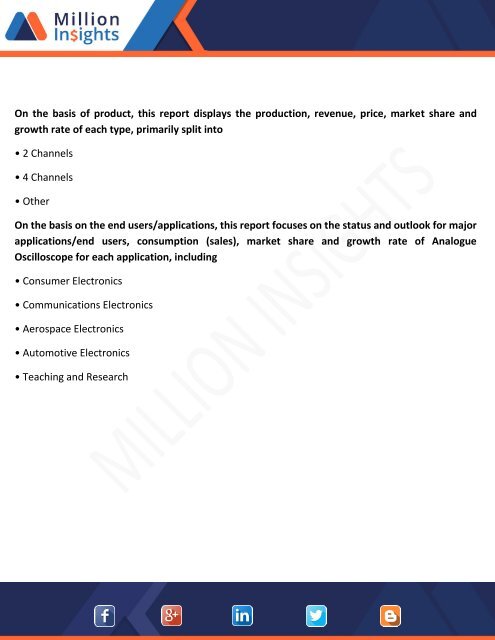 Analogue Oscilloscope Market 2022 Industry Size, Share, Factors Analysis, Revenue, Proposition Analysis