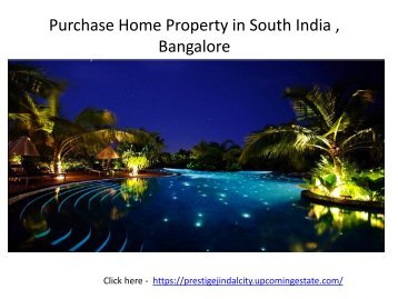 Prestige Jindal  City  | Location | Price | Bangalore