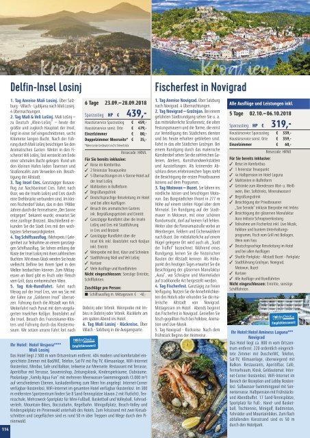 Sieghart Reisen Sommerkatalog 2018 