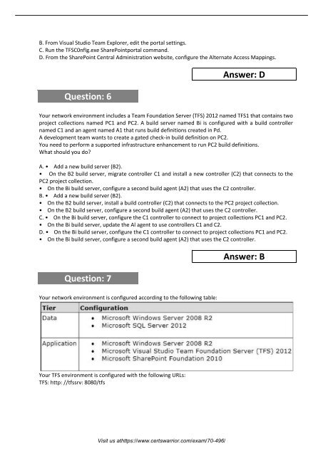 70-496 Exam Practice Software