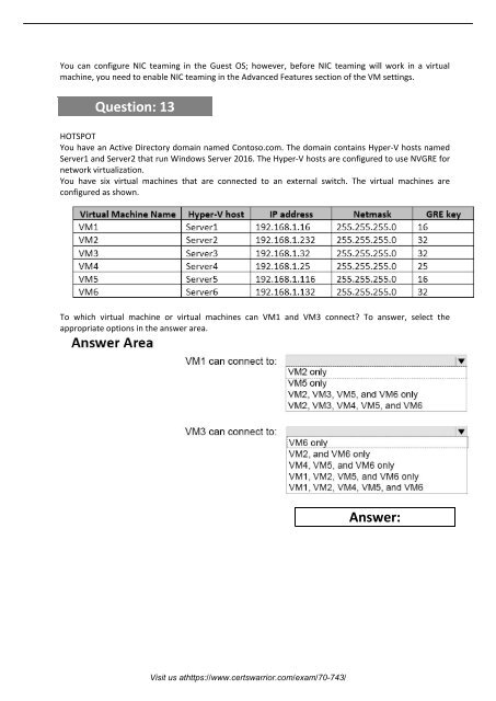 70-743 Exam Practice Software