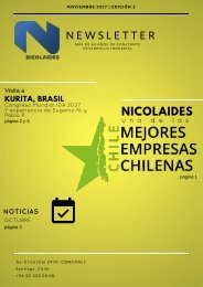 Newsletter Nicolaides - Noviembre 2017