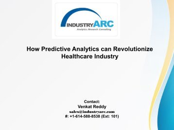 How Predictive Analytics can Revolutionize Healthcare Industry