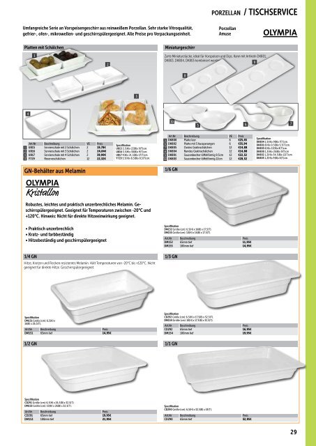 Rubrik 1 Tischservice_echsle gastro Katalog klein