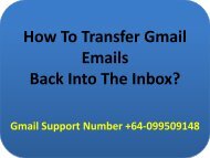 How To Transfer Gmail Emails Back Into The Inbox?