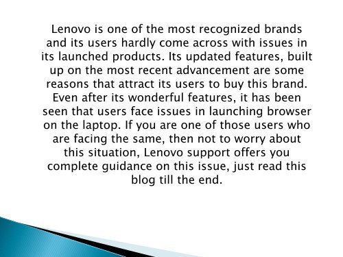 How to resolve when browser doesn’t work on Lenovo laptop