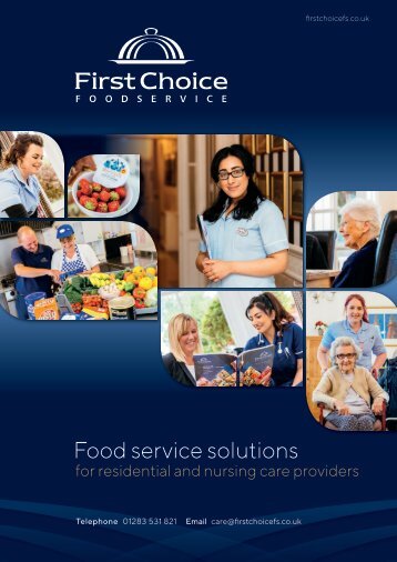 First Choice Foodservice Care Home Brochure