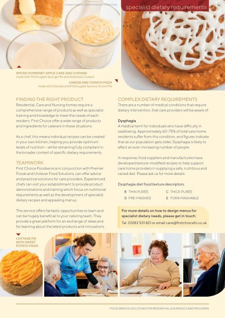 First Choice Foodservice Care Home Brochure