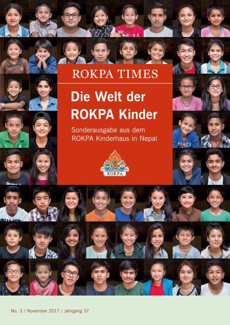 ROKPA Times November 2017 - Die Welt der ROKPA Kinder