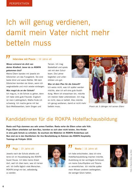 ROKPA Times November 2017 - Die Welt der ROKPA Kinder