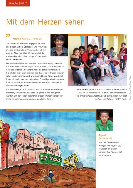 ROKPA Times November 2017 - Die Welt der ROKPA Kinder