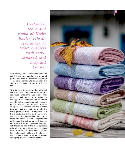  International Home Textile Magazine – September’17