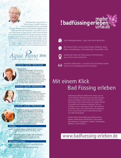 wasistlos Bad Füssing Magazin Juni 2016