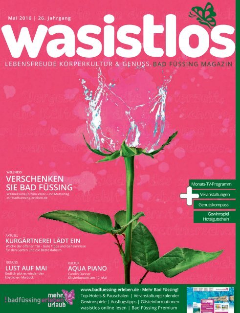 wasistlos Bad Füssing Magazin Mai 2016