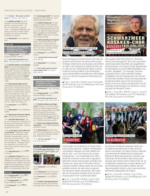 wasistlos Bad Füssing Magazin Mai 2016