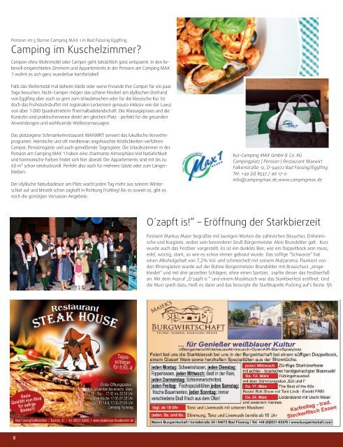 wasistlos Bad Füssing Magazin März 2016