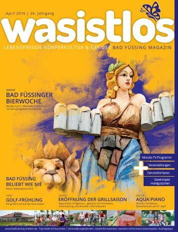 wasistlos Bad Füssing Magazin April 2016